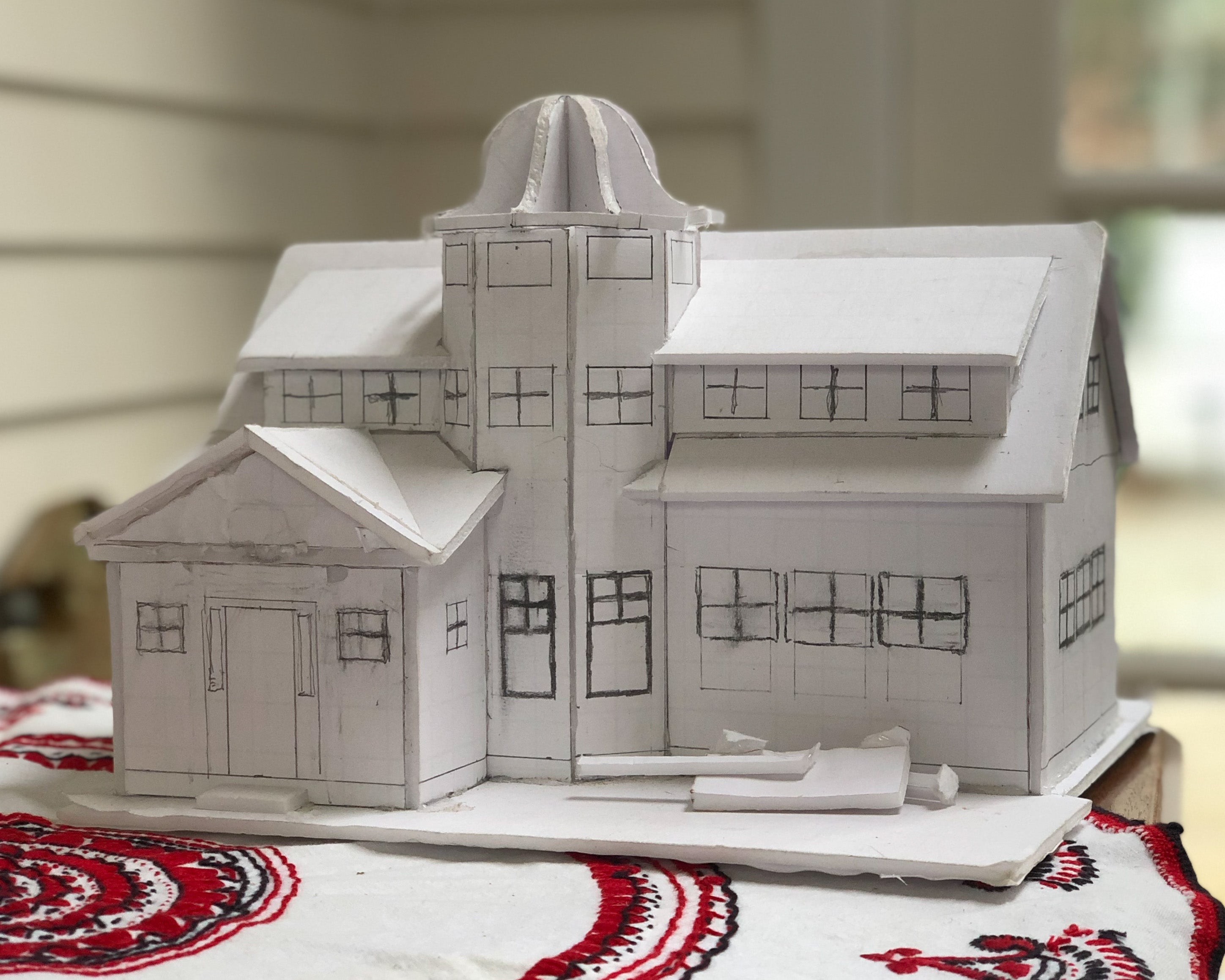 three dimensional architectural house model 